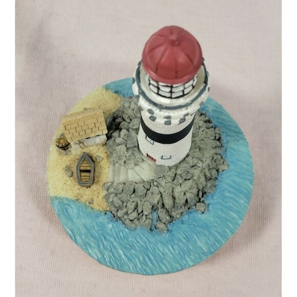 Our America Candle Topper Jar Lid Cover Resin Topper Lighthouse - Picture 6 of 8